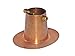 Monarch Rain Chains 25034 Pure Copper Gutter Adaptor with Brass Bolt for Rain Chain Installation, Large Adapter