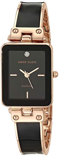 Anne Klein Women's Genuine Diamond Dial Bangle Watch, AK/3636