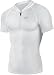 New 024 White Take Five Base Layer Mens Compression Skin Tights Zip Up Top