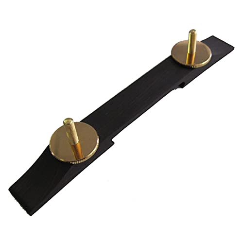 Gretsch Ebony Wooden Bridge Base with Gold Plated Parts for Arch Top Guitars