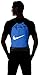 Nike Brasilia Training Gymsack, Drawstring Backpack with Zipper Pocket and Reinforced Bottom, Game Royal/Game Royal/White