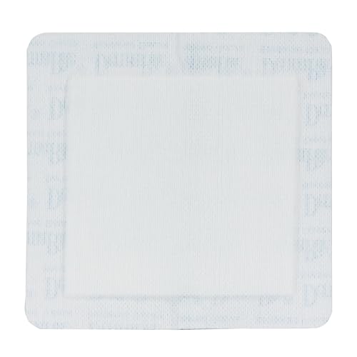 DermaRite Gauze Adhesive Dressing, Blanco, Estéril, 4 X 8 pulgadas, DermaRite Industries 11480, 25 Unidades miniatura 3