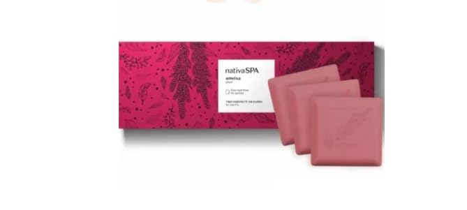 Boticário Nativa Spa Sabonete Em Barra Ameixa C/3un. 90g
