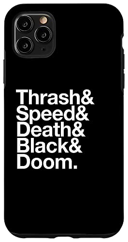 Heavy Metal Music Liste de fans de Thrash Speed Doom Death Black Coque pour iPhone 11 Pro Max