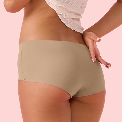 Image of Enamor Innovations Invisi, All Day Comfort, Mid Waist Boyshorts Panty for Women - No Visible Panty Lines, Breathable, Sweat Wicking, Free Cut, Full Coverage - PS40