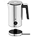 WMF Stelio Milchaufschäumer elektrisch, 500 Watt, 150-250 ml, Antihaftbeschichtung, kabellos, für Milchschaum heiss und kalt, heiße Schokolade, cromargan matt/silber