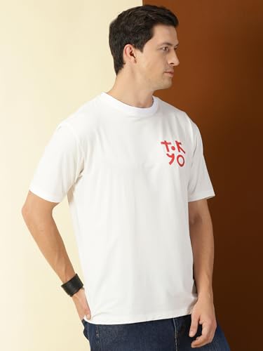 Image of Thomas Scott Men's | Graphic | Half Sleeve | Oversized Fit | 100% Cotton | Crew Collar | Casual Tshirt