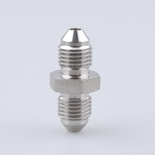 Image of AC PERFORMANCE Stainless Steel -3 AN Male Flare to AN3 Male Union Brake Hose Fitting Connector