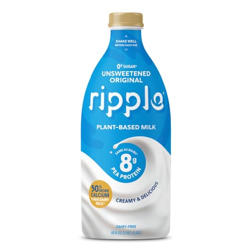 Ripple, Pea Milk, Original, Unsweetened, 48 Oz