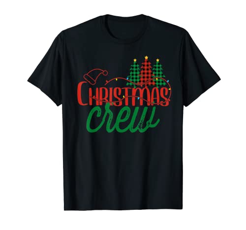 Navidad Crew Familia de juego árbol de búfalo Navidad Camiseta