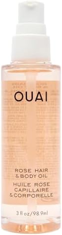 OUAI Rose Hair and Body Oil, Melrose Place - Scented Body Oil for Skin and Hair - Hydrates Dry Ends, Restores Moisture, Fights Frizz and Adds a Radiant Glow (3 oz)