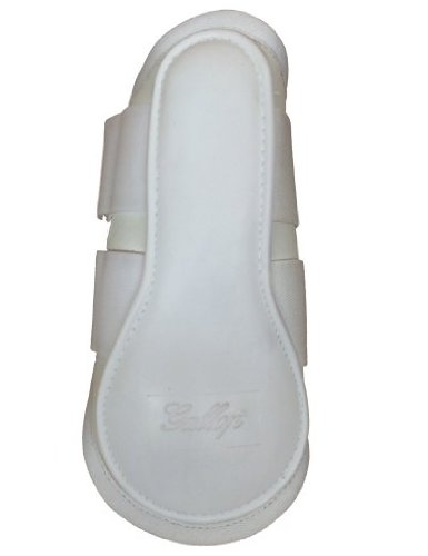 Image of Gallop Satin Brushing Boots, Full Size, White