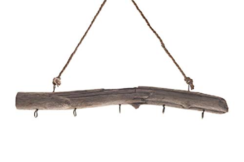 Decpero Dekoast mit 5 Haken I Länge: 50 cm I Dekozweig zum Aufhängen I Treibholz Hänger