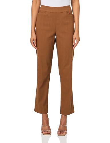 SLIM-SATION Women's Pull-on Ankle Pant with Real Front Faux Back Pockets