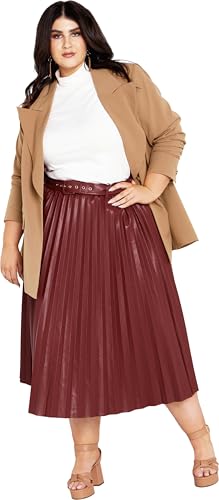 City Chic Women's Plus Size Skirt Saskia Pu