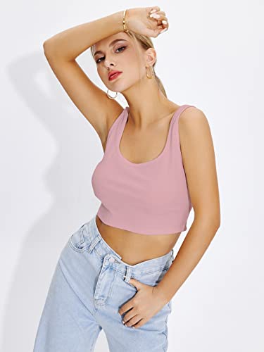 Image of Shasmi Women's & Girls' Solid Sweet Heart Neck Slim Fit Simplicity Tops (TOP 50)