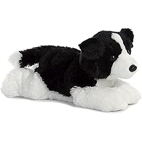 Aurora, 31566, Flopsies Border Collie, 30 cm, miękka zabawka, czarno-biała