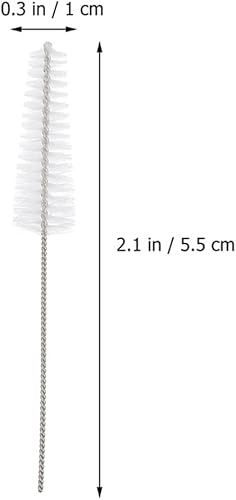 Miniatura 3 de 8 unids audífonos Tubo de ventilación Cepillos para audífonos Amplificador Herramientas de limpieza Tubo de nylon Cepillo de paja para limpiar tubos