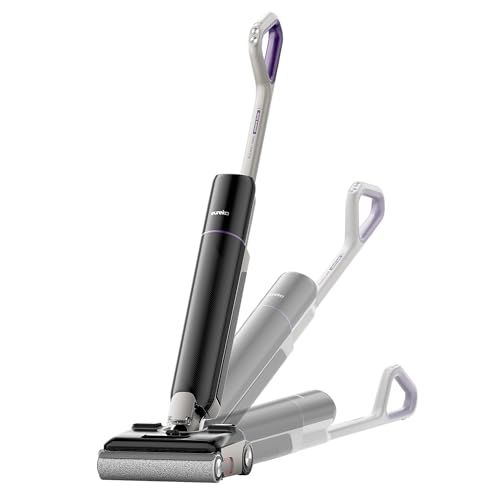 Eureka FloorShine 880 Nass Trockensauger Akku, 24 kPa Kabelloser Staubsauger mit Wischfunktion, 100°C Selbstreinigung, 5-Min-Trocknung, Anti-Tangle, 3-seitig Kantenreinigung, 180° Flach Saugwischer