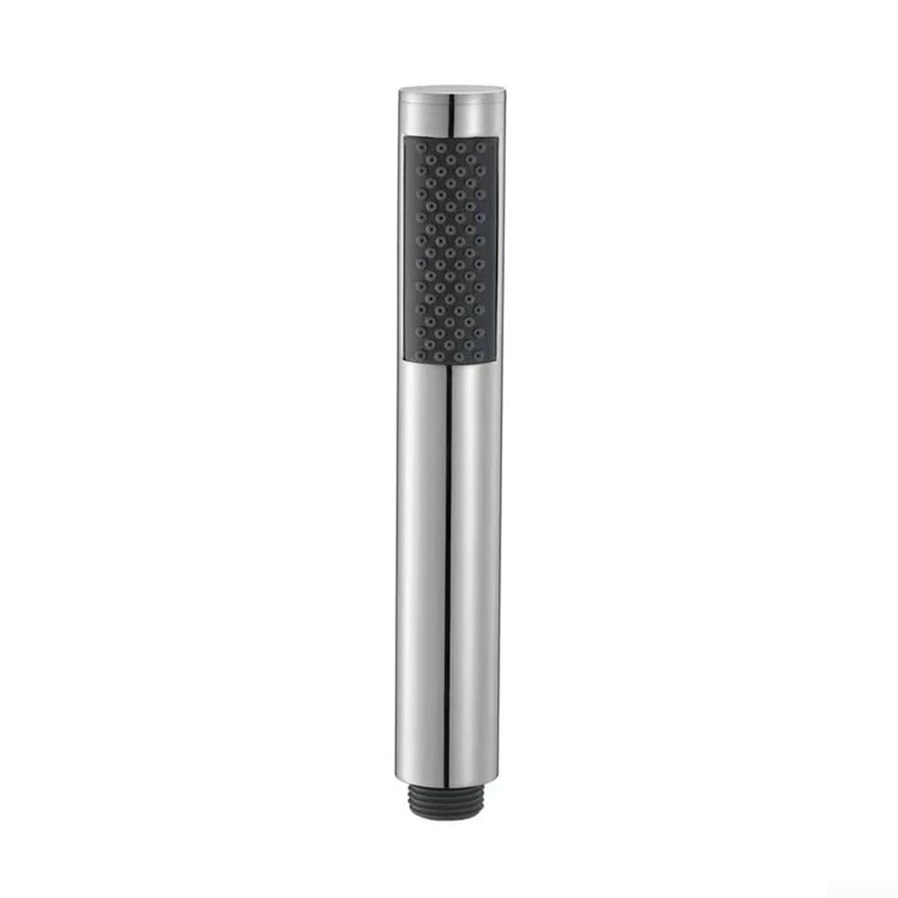 Doccetta a mano con 67 ugelli anticalcare, risparmio idrico, in acciaio inox, soffione sottile, cromato, design finitura per bagno, compatibile con standard G1/2 (cromato)
