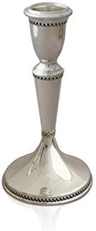 Mid-size Classic looking Shabbat Candlesticks made of handmade sterling silver with filigree decoration Jewish Wedding gift, Nadav Art