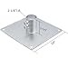 TPSHKE Dock Hardware Galvanized Steel Base Plate 10”x10”，Galvanized (2 Pack)