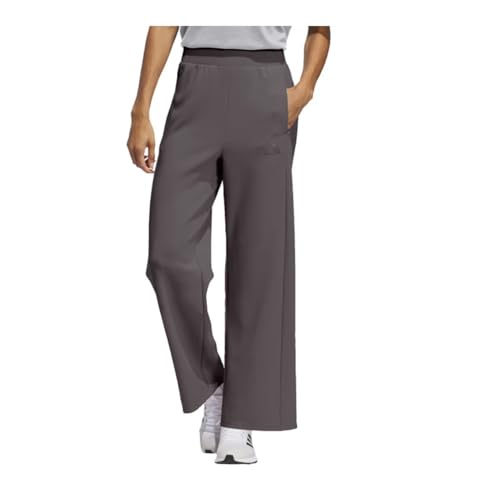 adidas Women's Wide Leg Pant with Pockets (US, Alpha, Large, Regular, Regular, Grey Strata (Gray))
