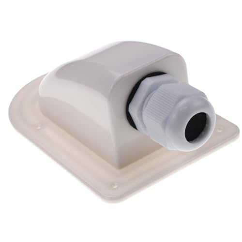 ZOOKOTO IP68 Waterproof Solar Cable Entry Gland by Restmo, Weather Resistant Single Cable Entry Housing for Solar Panels of RV, Caravan, Marine, Boat, Cabin,White