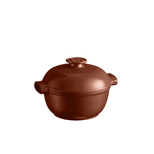 Emile Henry Olla redonda compatible con inducción Sienne 2,5 L - 22 cm