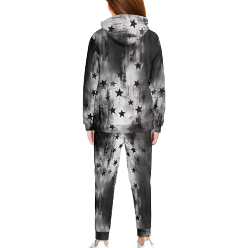 Girls Boys Hooded Sweatshirt and Jogger Sweatpants Kids Tracksuit with Pockets 2 Piece Long Sleeve Jogger Sets 5-12 Years2