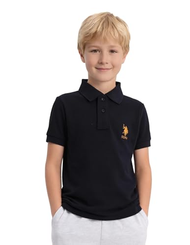 Image of U.S. Polo ASSN. Kids Polo T Shirt for Boys - 100% Cotton, Embroidered Logo, Kids Polo T Shirt for Boys