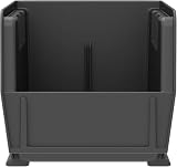 Akro-Mils 30230 AkroBins Plastic Storage Bins, Space-Saving Stackable Bins for Garage, Pantry, Craft Organization, 27,6 cm x 14 cm x 12,7 cm, Black, 12-Pack - 9