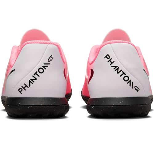 Nike Jr. Phantom GX 2 Club Little/Big Kids' TF Soccer Shoes (FJ2604-600, Sunset Pulse/Black) Size 23