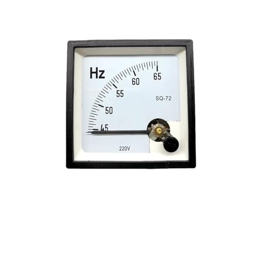 Fréquencemètre analogique SQ-72 380V carré pour tableau électrique