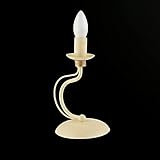 Torche en fer forgé ivoire et or bon-51