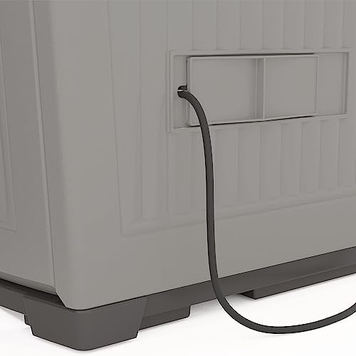 Suncast XL Outdoor Storage Cabinet, 130 Gal, Lockable, Peppercorn Gray - image 5