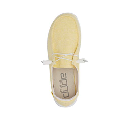 Image of HEYDUDE Women's Wendy Chambray | Women's Shoes | Women's Lace Up Loafers | Comfortable & Light-Weight