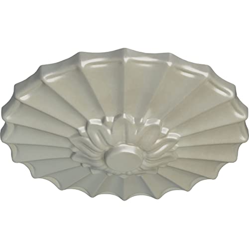 Image of Ekena Millwork CM09SHFCS 9 inchOD X 1 3 /8 inchP Shakuras Ceiling Medallion Fits Canopies Up to 1 3 /8 inch, Flash Copper