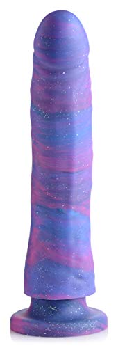Strap U Glitter Silicone Dildo with Suction Base – 9.5"