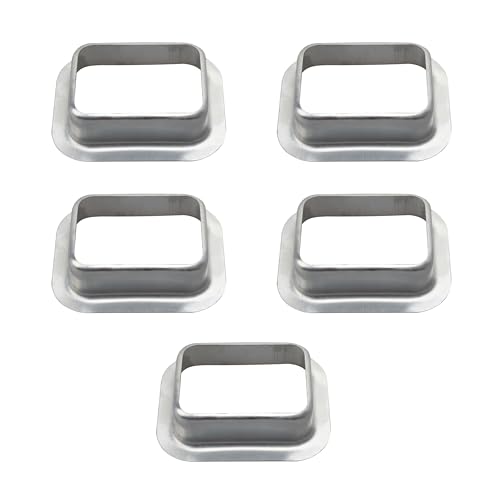 LNATPPE 3" Ã— 4" K Style Gutter Downspout Adapter Aluminum Downspout Drop Outlet 5 Pcs.