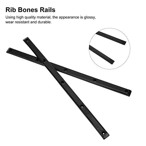 2Pcs Skateboard Rails Edge Protector Wear-resistant Flexible Ribs Bones Board Rails with Mount Screws(black) Cycling - Image 3