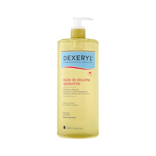 DEXERYL - Huile de Douche Apaisante - Nettoie & Relipide la Peau dès la naissance - Préserve la Barrière Cutanée - Peaux Très Sèches ou à Tendance...