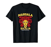Célébrez l'ancienne ville de Marsala Silicy. Si vous aimez la Sicile, la Sicile, achetez ce cadeau pour les Siciliens. Célébrez le patrimoine italien et la famille sicilienne avec ce superbe design Sicile aux couleurs du drapeau sicilien Cadeau parfa...