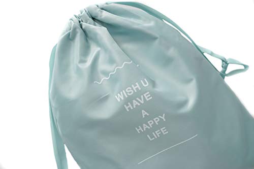 KIT ORGANIZADOR NECESSAIRE DE MALA DE VIAGEM COM 7 PEÇAS (Azul Claro)