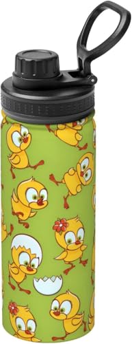 保冷 保温カップ 水筒 かわいい小さな黄色いアヒルステンレスボトル 大人 子供用 おしゃれ 大容量 アウトドア 登山 通勤 通学 プレゼント KHIY047