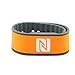 Produktbild NFC Armband, geeignet für Kontaktdaten, Messe, Sport, 924 Byte (NTAG 216), wasserfest, orange/grau, verstellbar
