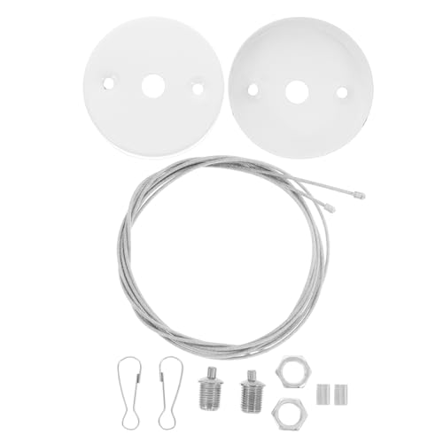 FOYTOKI Emergency Exit Sign Light Fixture 2 Sets of Hanging Pendant Chains for Evacuation Sign Lighting Sturdy Emergency Lamp Hanging Tools for Safety Compliance