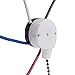 IDOLOVA Ceiling Fan Switch Kit 3 Speed 4 Wire, Fan Switch Zipper Speed Control Switch, ZE-208S Pull Wire Switch with Rope Bronze