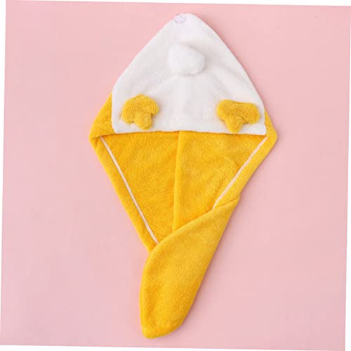 Cabilock Chapéu De Lã Coral Para Cabelo Seco Touca De Banho Para Cabelo Touca De Dormir Touca De Sec