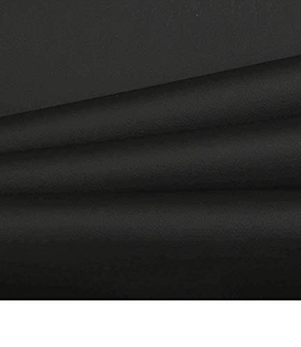 PREMIUM BLACK FAUX LEATHER LEATHERETTE MATERIAL HEAVY FEEL PVC VINYL UPHOLSTERY FABRIC PER 1 METRE X 140CM